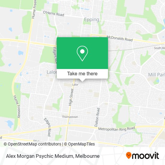 Alex Morgan Psychic Medium map