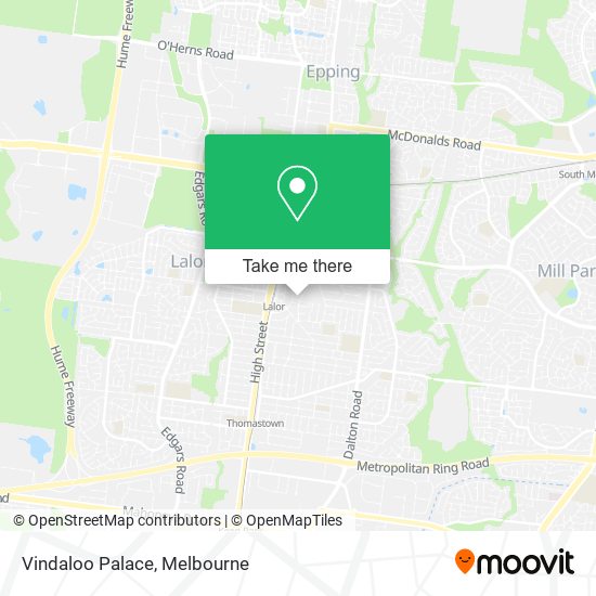 Vindaloo Palace map