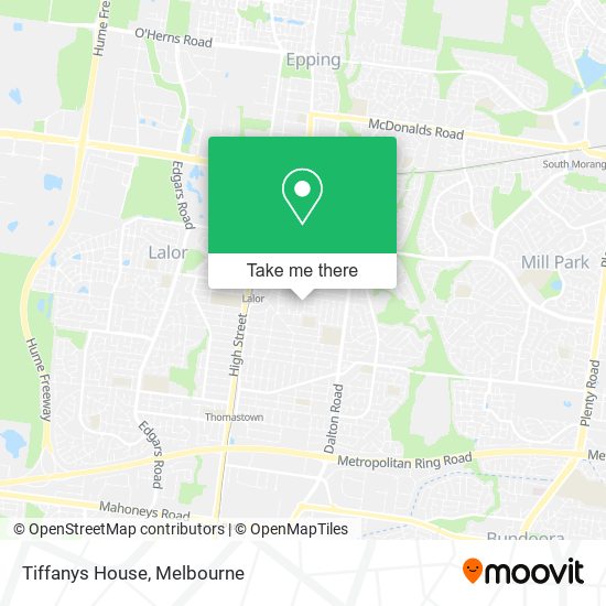 Tiffanys House map