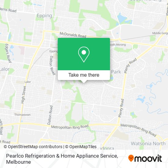 Pearlco Refrigeration & Home Appliance Service map