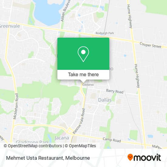 Mehmet Usta Restaurant map
