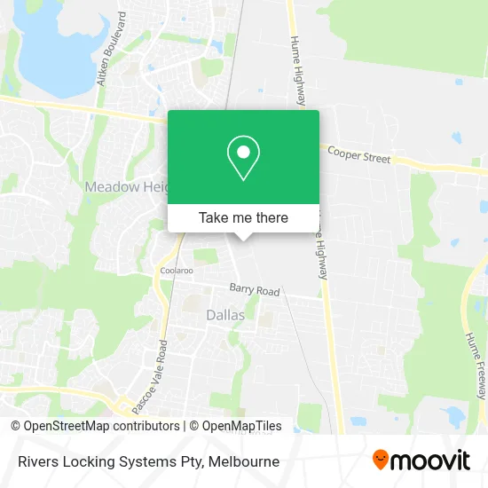 Mapa Rivers Locking Systems Pty