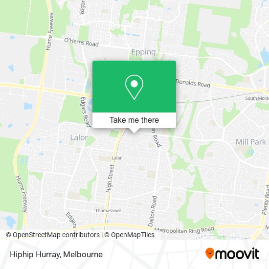Hiphip Hurray map