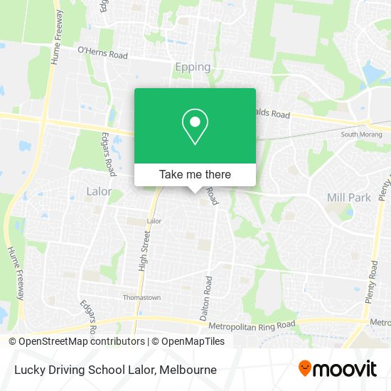 Lucky Driving School Lalor map