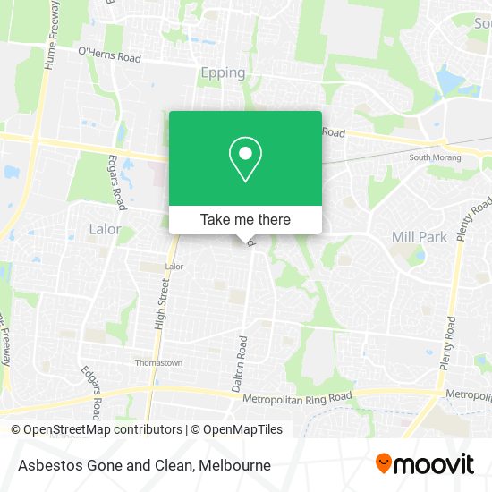 Asbestos Gone and Clean map
