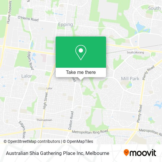 Australian Shia Gathering Place Inc map