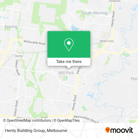 Mapa Henty Building Group