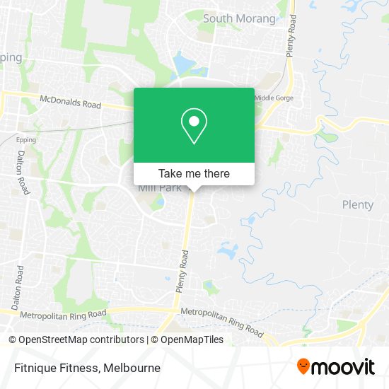 Fitnique Fitness map