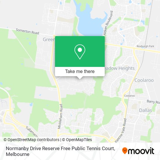 Normanby Drive Reserve Free Public Tennis Court map