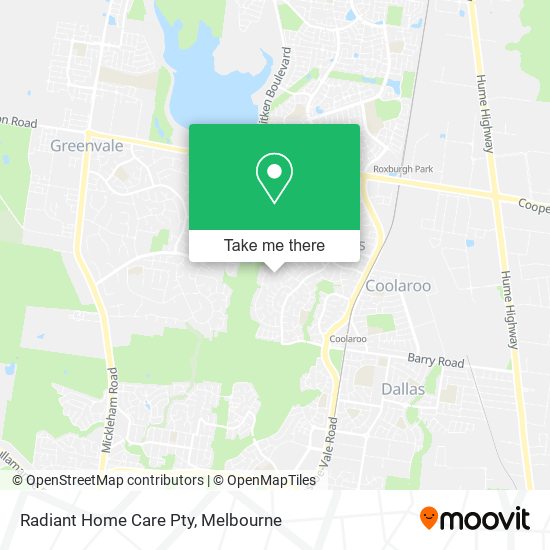 Radiant Home Care Pty map