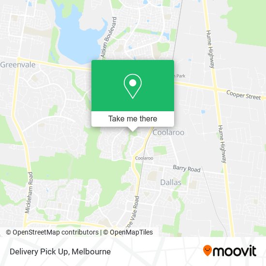 Delivery Pick Up map