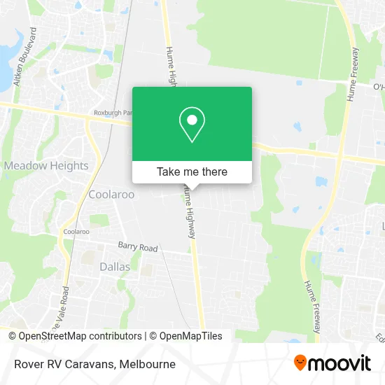 Mapa Rover RV Caravans