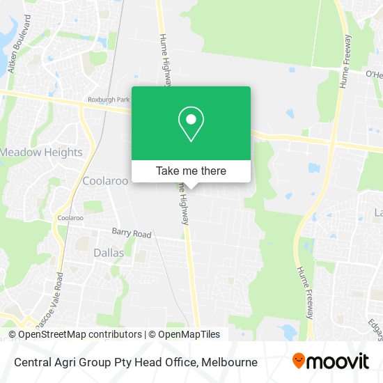 Central Agri Group Pty Head Office map