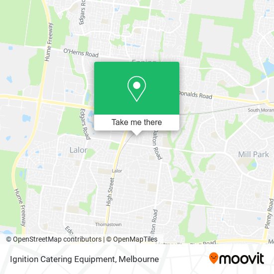 Ignition Catering Equipment map