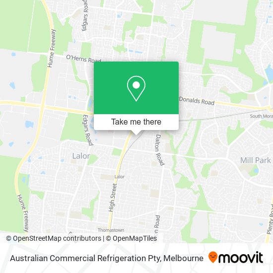 Australian Commercial Refrigeration Pty map