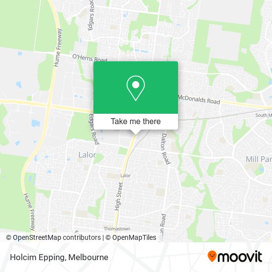 Holcim Epping map