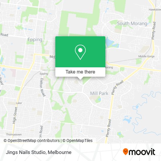 Jings Nails Studio map