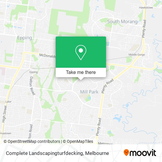 Complete Landscapingturfdecking map