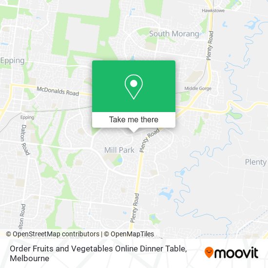 Order Fruits and Vegetables Online Dinner Table map