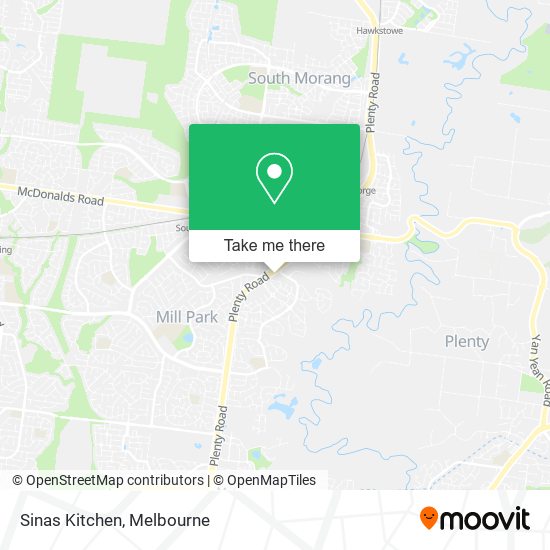 Sinas Kitchen map
