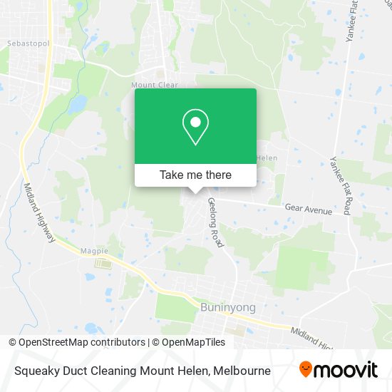 Squeaky Duct Cleaning Mount Helen map