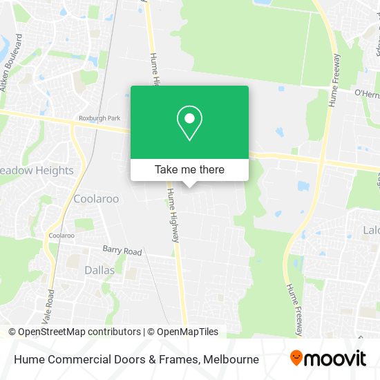 Hume Commercial Doors & Frames map