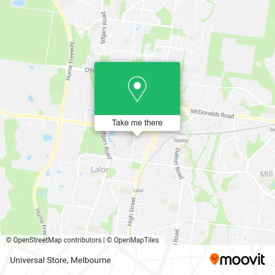 Mapa Universal Store