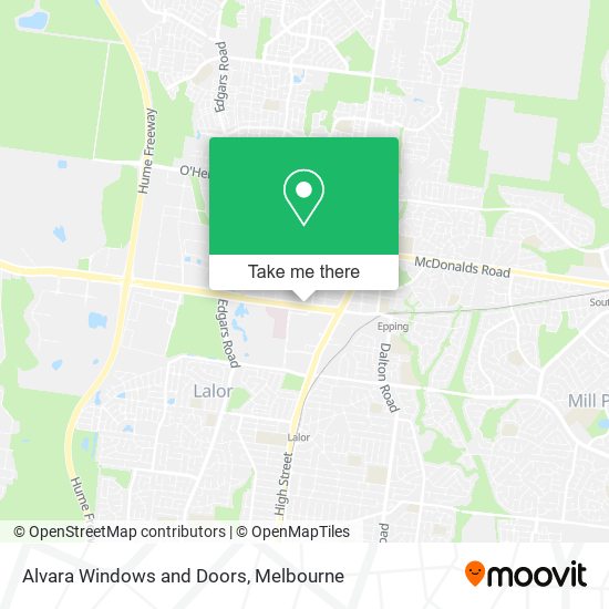 Alvara Windows and Doors map
