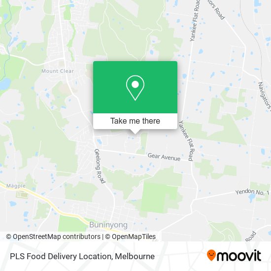 PLS Food Delivery Location map