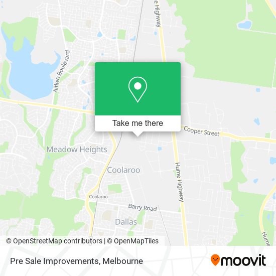 Pre Sale Improvements map