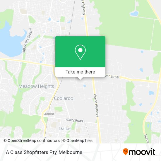 A Class Shopfitters Pty map