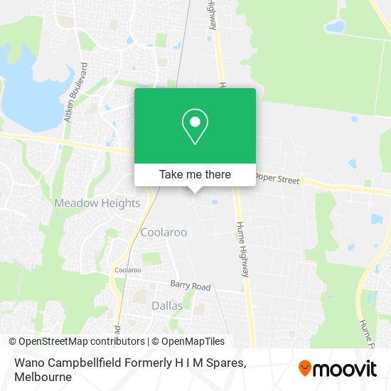 Wano Campbellfield Formerly H I M Spares map