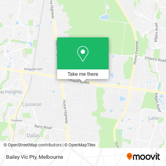 Bailey Vic Pty map
