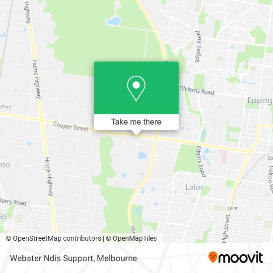 Webster Ndis Support map