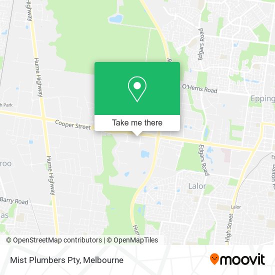 Mist Plumbers Pty map