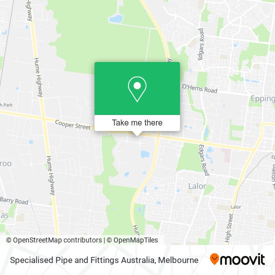 Specialised Pipe and Fittings Australia map