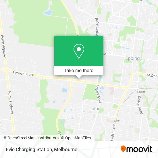 Evie Charging Station map