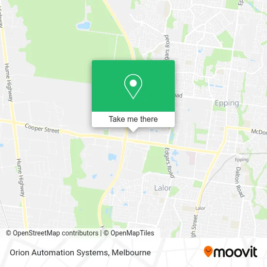 Mapa Orion Automation Systems