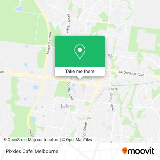 Pixxies Cafe map