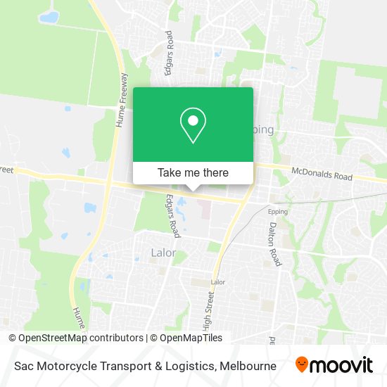 Sac Motorcycle Transport & Logistics map