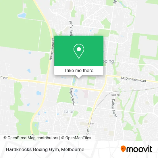 Mapa Hardknocks Boxing Gym