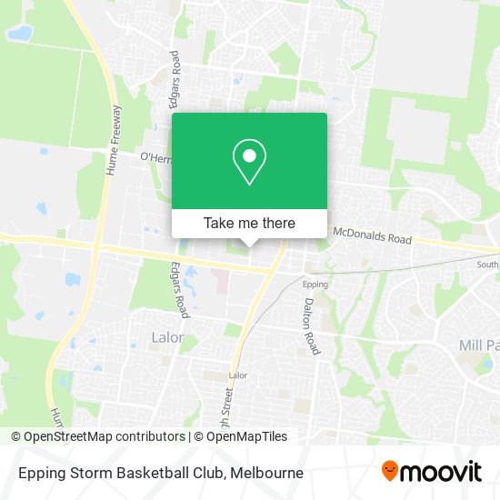 Epping Storm Basketball Club map
