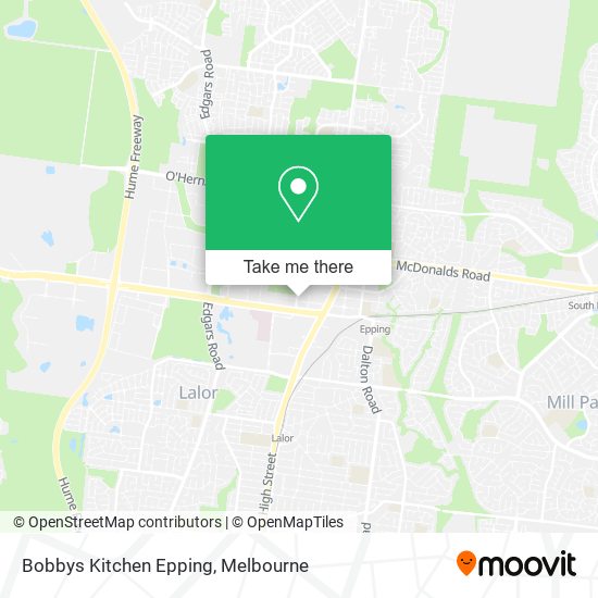 Bobbys Kitchen Epping map