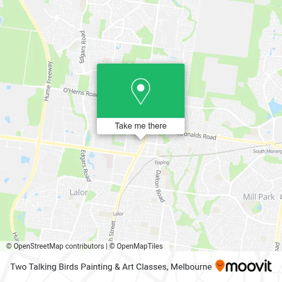 Mapa Two Talking Birds Painting & Art Classes