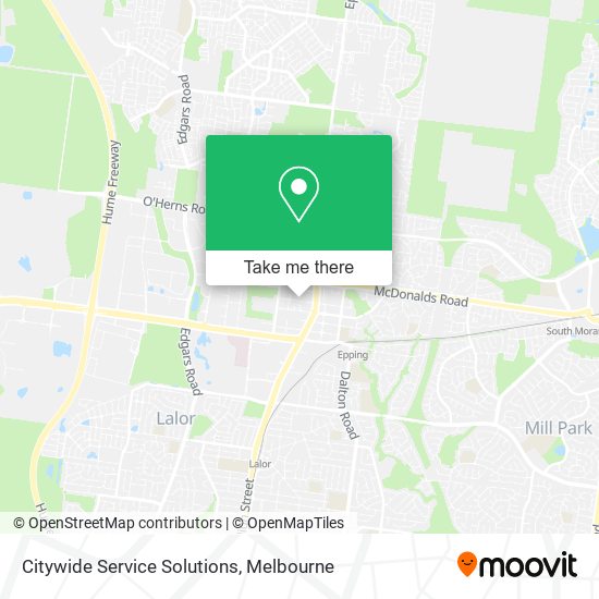 Citywide Service Solutions map