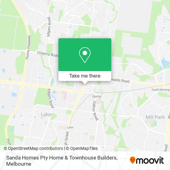Sanda Homes Pty Home & Townhouse Builders map