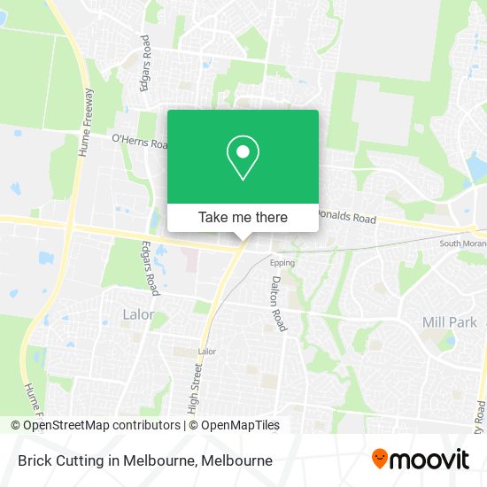 Brick Cutting in Melbourne map