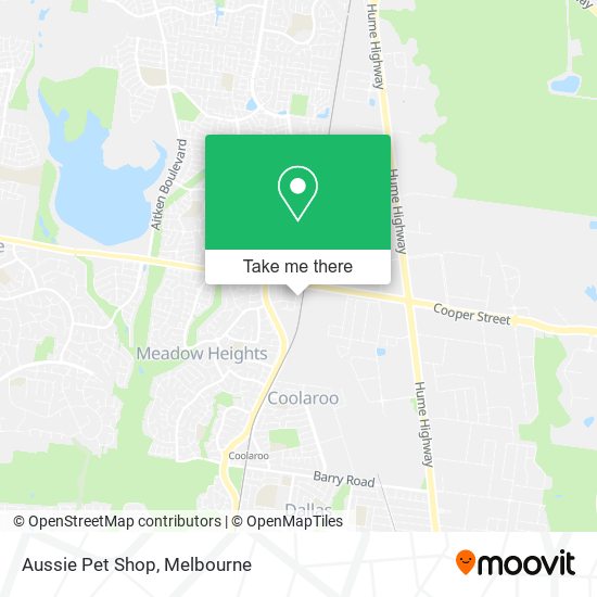 Mapa Aussie Pet Shop