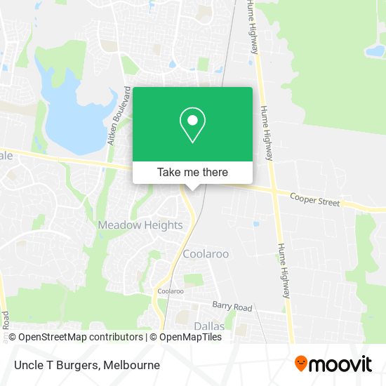 Uncle T Burgers map