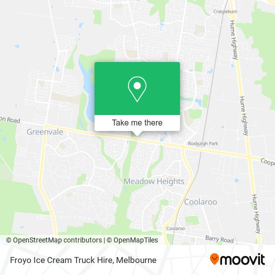 Froyo Ice Cream Truck Hire map